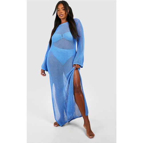 Vestito maxi copricostume Plus Size all'uncinetto - boohoo - Modalova