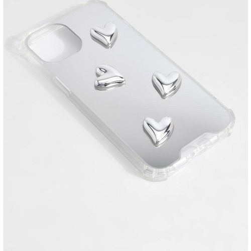 Metallic Heart Detail Phone Case - boohoo - Modalova