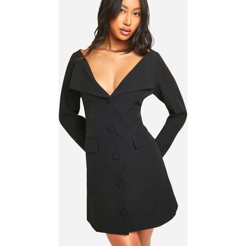 Vestido Americana Con Escote Bardot - boohoo - Modalova