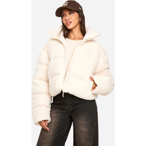 Chaqueta Acolchada De Pelo Sintético - boohoo - Modalova