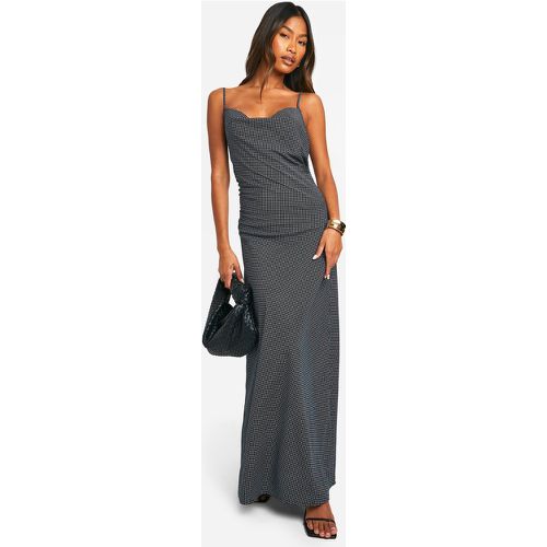 Vestido Maxi De Lunares, Negro - boohoo - Modalova