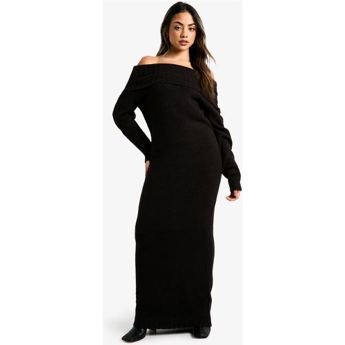 Vestido Jersey Maxi Oversize Premium Con Escote Bardot - boohoo - Modalova