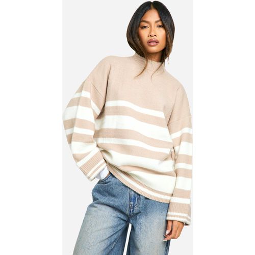 Jersey Oversize De Rayas Mixtas - boohoo - Modalova