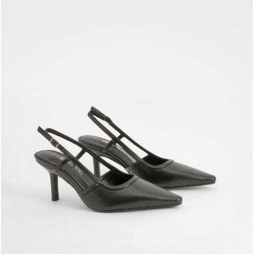 Zapatos De Salón De Holgura Ancha Con Talón Descubierto - boohoo - Modalova