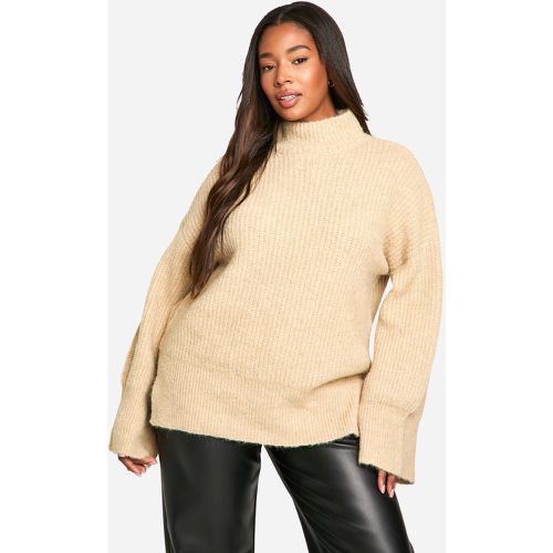 Jersey Plus Oversize De Punto Con Cuello Alto - boohoo - Modalova