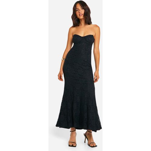 Vestido Maxi Estilo Corsé De Encaje - boohoo - Modalova