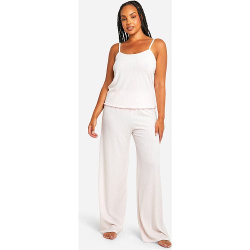 Set pigiama Plus Size con canotta & pantaloni a punta - boohoo - Modalova