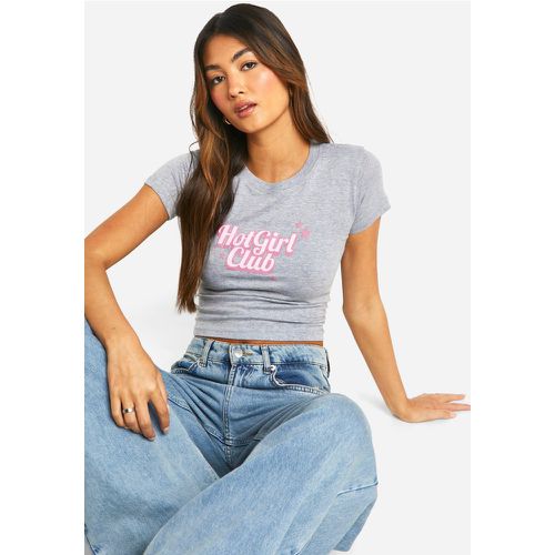 Hot Girl Club Print Baby T-shirt - boohoo - Modalova