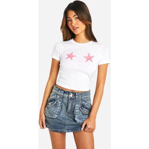 Camiseta Con Estampado De Estrella De Mar Baby - boohoo - Modalova