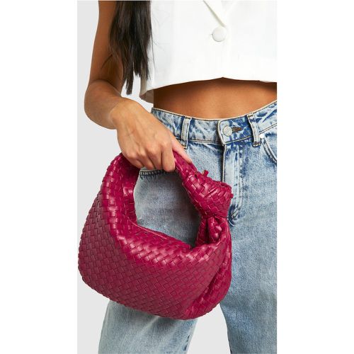 Bolso De Mano De Tela Con Nudo En El Asa - boohoo - Modalova