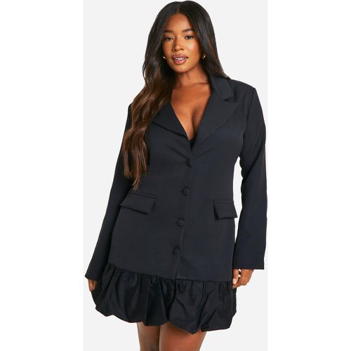 Vestito Blazer Plus Size a sbuffo a contrasto - boohoo - Modalova