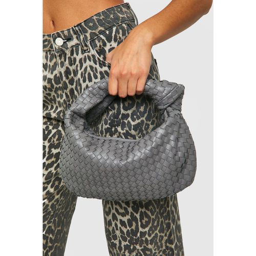 Bolso De Mano De Tela Con Nudo En El Asa - boohoo - Modalova