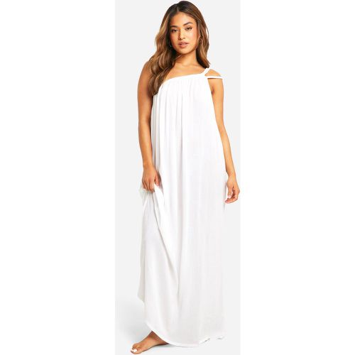 Vestido Petite Maxi Para La Playa Con Ribete Trenzado - boohoo - Modalova