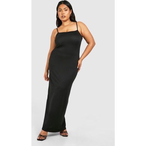 Vestido Plus Maxi De Tirantes Con Escote En U - boohoo - Modalova