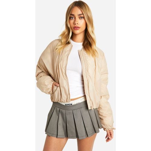 Chaqueta Bomber Acolchada De Nailon - boohoo - Modalova