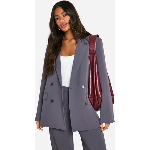 Blazer sartoriale oversize a doppiopetto - boohoo - Modalova