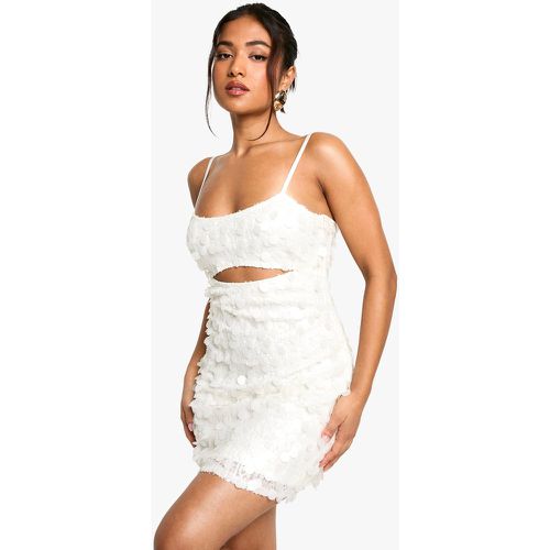 Vestido Petite Mini De Lentejuelas Con Abertura - boohoo - Modalova