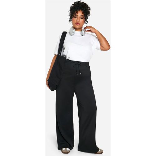 Plus Low Rise Drawstring Waist Slouchy Dad Trouser - boohoo - Modalova