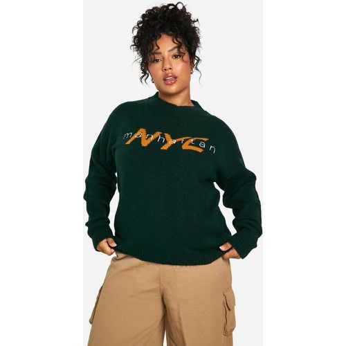 Maglione Plus Size in maglia NYC - boohoo - Modalova