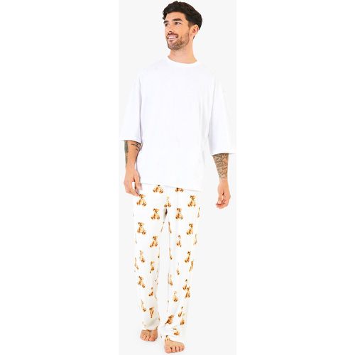 Pijama Para Hombre Con Estampado Family Bear - boohoo - Modalova