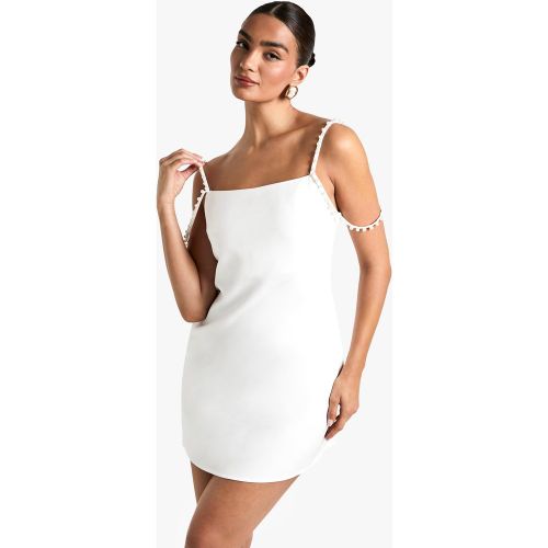 Vestido Mini Con Tira De Perlas - boohoo - Modalova