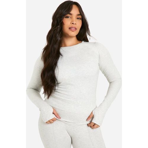 Top Plus Size a maniche lunghe Dsgn Studio Supersoft Sculpt - boohoo - Modalova