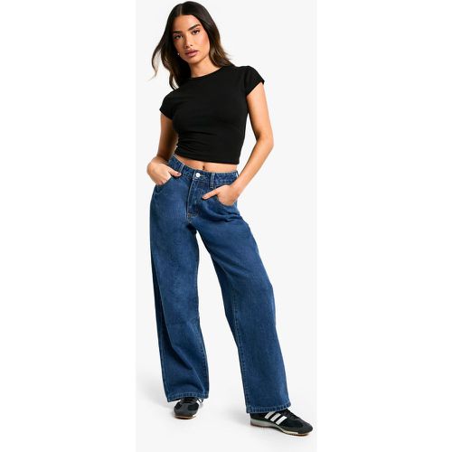 Jeans Petite Basics in taglio maschile - boohoo - Modalova