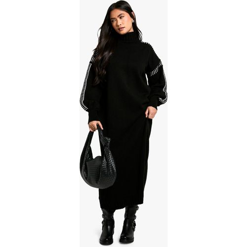 Vestito maxi oversize in maglia con cuciture - boohoo - Modalova