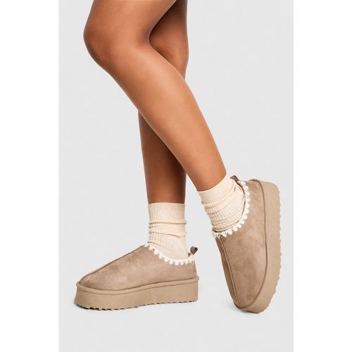 Mules Holgadas Con Plataforma - boohoo - Modalova