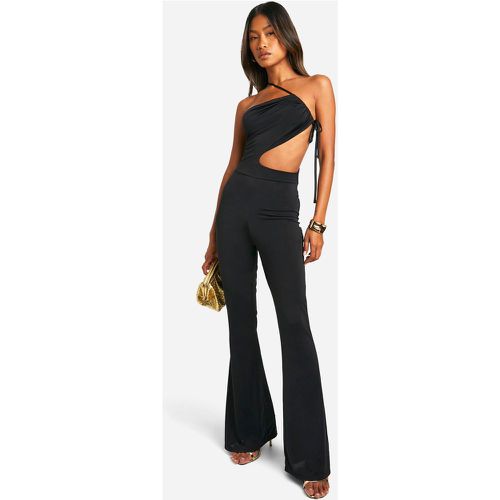 Tuta intera a gamba ampia con cut-out - boohoo - Modalova