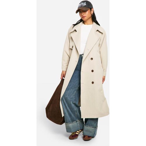 Cappotto Trench Petite oversize con maniche raglan - boohoo - Modalova