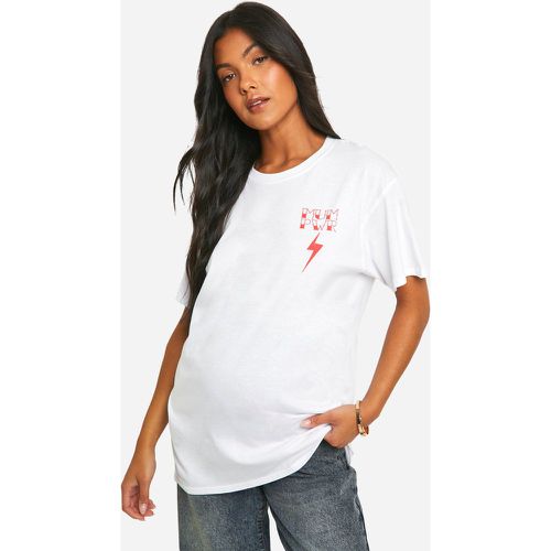 Camiseta Premamá Oversize Con Estampado Mum Power - boohoo - Modalova