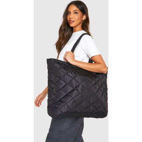 Bolso Tote Oversize De Nailon Acolchado - boohoo - Modalova