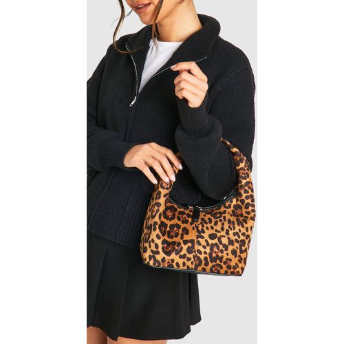 Bolso De Mano Holgado Con Estampado De Leopardo - boohoo - Modalova