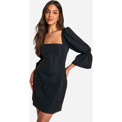 Vestido Corsé Con Corchetes - boohoo - Modalova