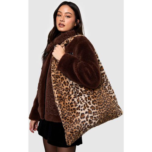 Bolso Tote De Pelo Sintético Con Estampado De Leopardo - boohoo - Modalova