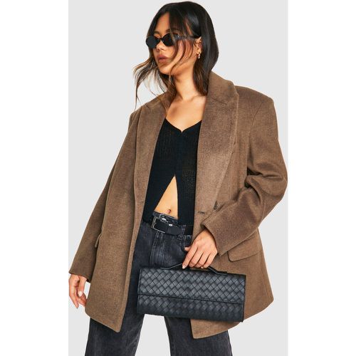 Bolso De Mano Rectangular Efecto Cuero - boohoo - Modalova