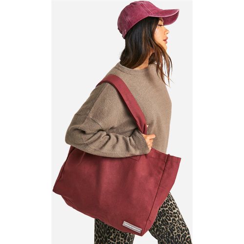 Bolso Tote De Lona Wardrobe Essentials - boohoo - Modalova