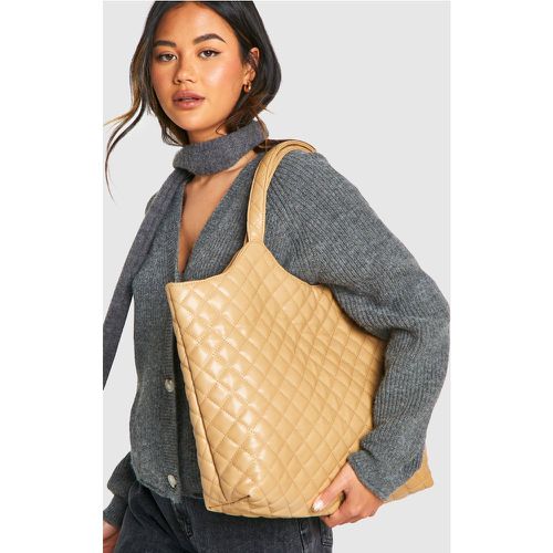 Bolso Tote Efecto Cuero Acolchado - boohoo - Modalova