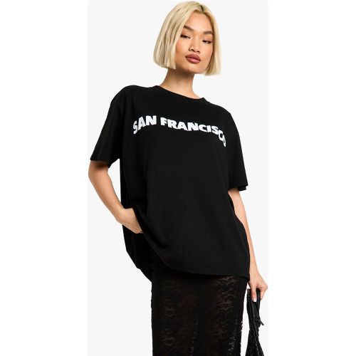 Camiseta Oversize Con Estampado De San Francisco - boohoo - Modalova