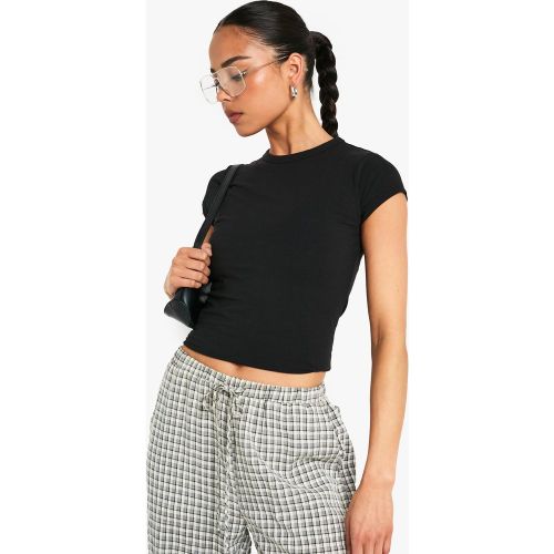 Basics Cap Sleeve Fitted Top - boohoo - Modalova