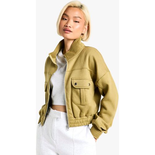 Chaqueta Bomber Con Bolsillos - boohoo - Modalova