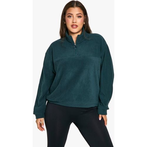 Sudadera Plus De Forro Polar Con Cremallera - boohoo - Modalova