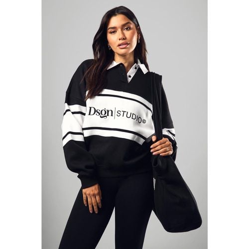 Sudadera Tall Con Estampado De Rugby Dsgn Studio - boohoo - Modalova