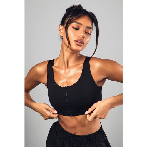 Reggiseno sportivo ad alto impatto Dsgn Studio Sport con zip frontale - boohoo - Modalova