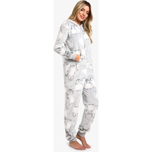 Felpa Luxury in fleece Penguin All in one - boohoo - Modalova