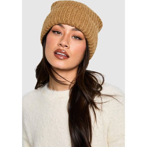 Gorro De Punto Suave, Brown - boohoo - Modalova