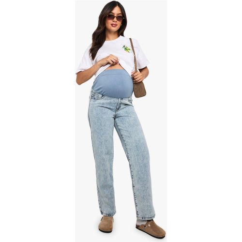 Vaqueros Premamá Boyfriend Sobre La Barriga - boohoo - Modalova
