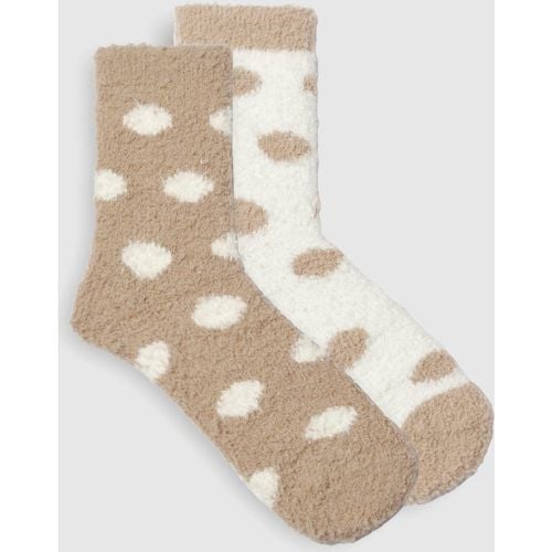 Pack De 2 Pares De Calcetines Suaves De Lunares - boohoo - Modalova