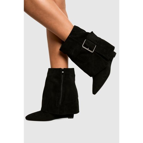 Botas De Ante Sintético Con Hebilla - boohoo - Modalova